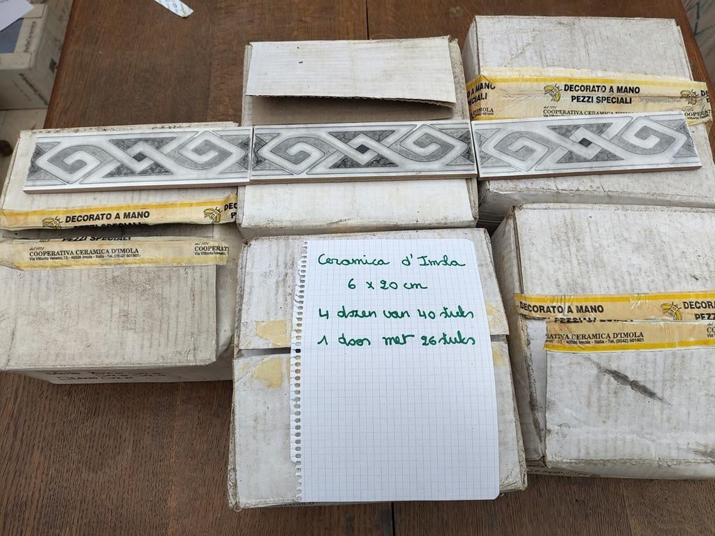Keramische sierplinten 'Ceramica d'Imola' (37,20 LM), Ophalen, Nieuw