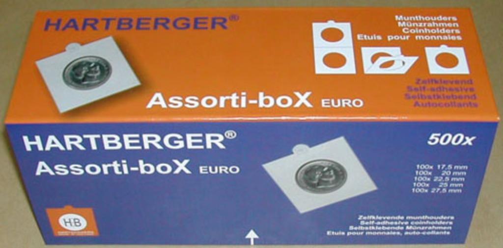 Euro assortibox Hartberger met 500 munthouders, Verzenden