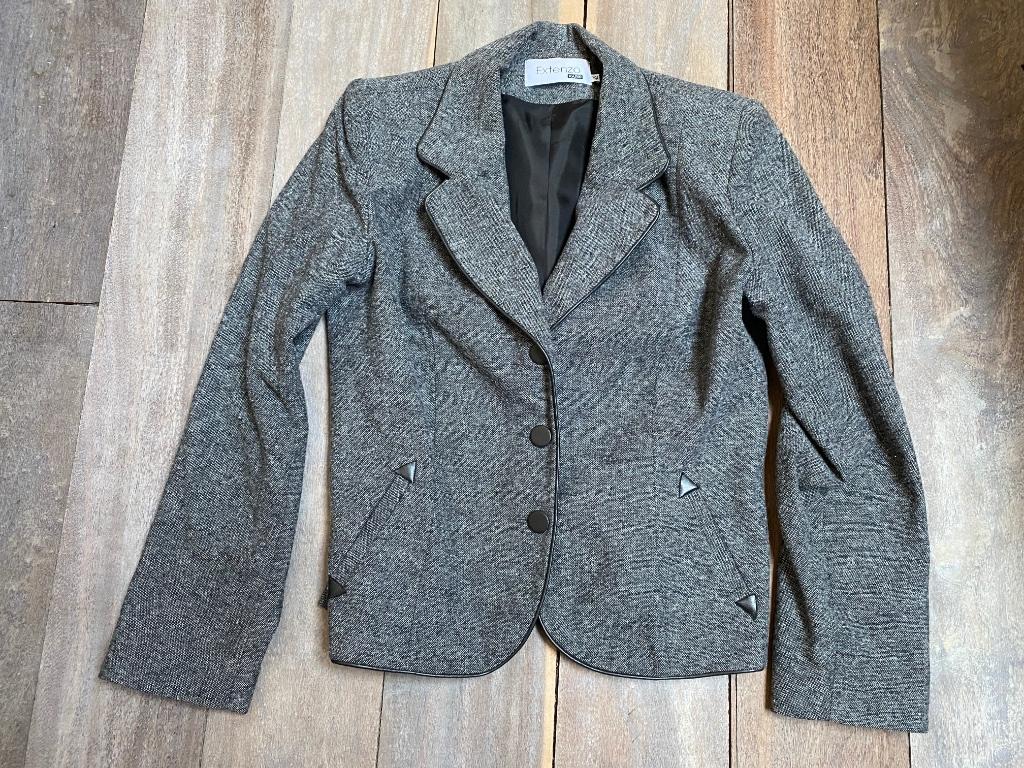 Extenzo Paris 42 blazer gris chiné Vintage, Vêtements | Femmes, Vestes & Costumes, Porté, Costume ou Complet, Taille 42/44 (L)