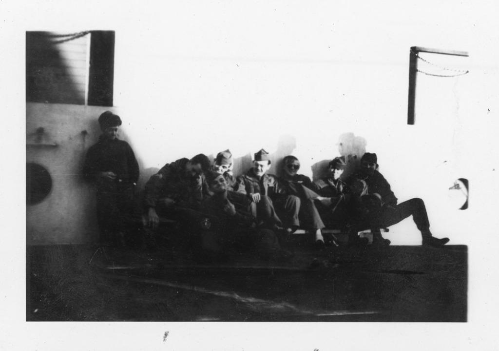 photo orig. - GI USAAF à bord d'un navire - WW2, Envoi, Armée de l'air, Photo ou Poster