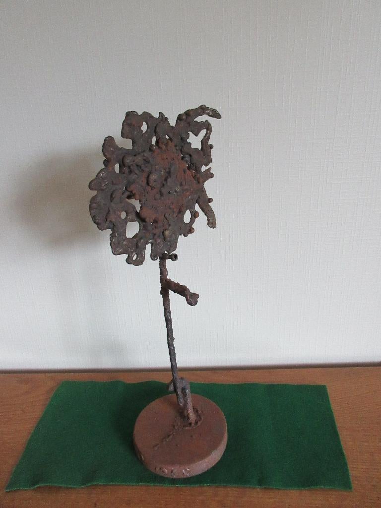 Abstrakt ijzeren kunstwerk, Ophalen of Verzenden
