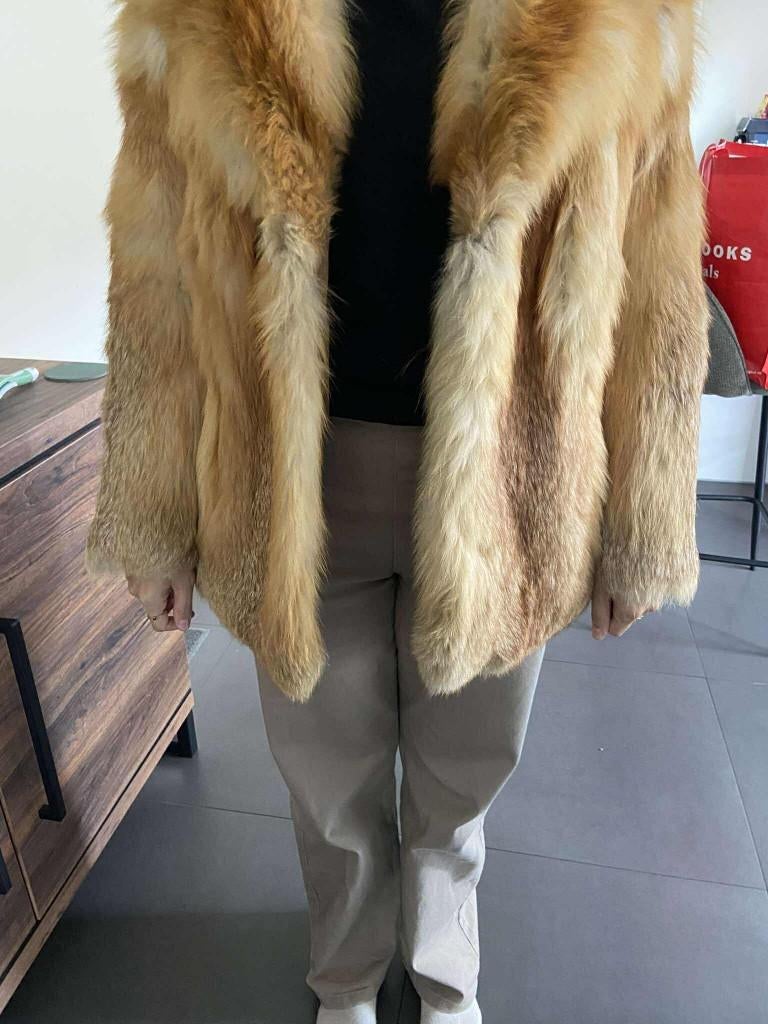 Manteau en fourrure de renard véritable, Vêtements | Femmes, Vestes | Hiver, Comme neuf, Enlèvement ou Envoi