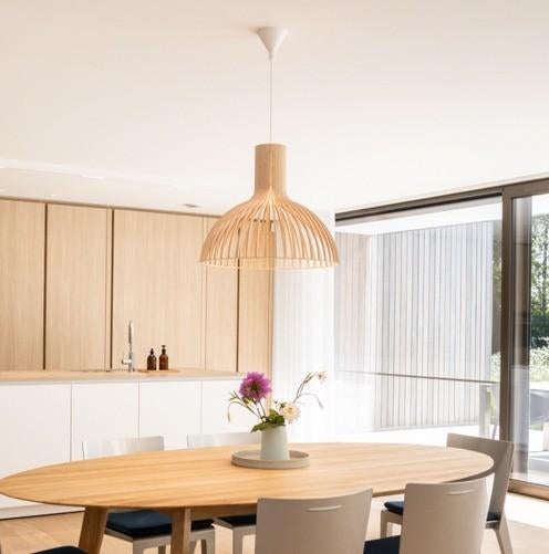 Scandinavische lamp Secto design hout, Ophalen, Scandinavisch, Zo goed als nieuw, Minder dan 50 cm