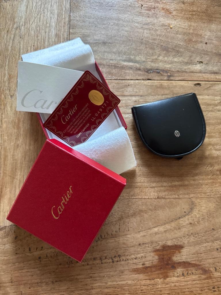 Cartier geldbeugel, Handtassen en Accessoires, Portemonnees, Overige merken, Zwart, Ophalen of Verzenden, Zo goed als nieuw