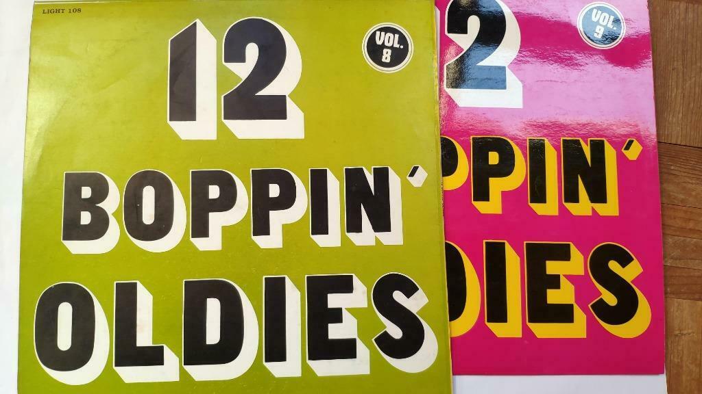 Set 12 Boppin' Oldies vol. 5 7 8 9 zeldzame popcorn elpee, Cd's en Dvd's, Ophalen of Verzenden, 12 inch