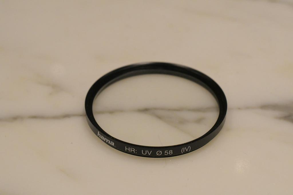 Filtre UV Hama HR 58 mm, TV, Hi-fi & Vidéo, Photo | Filtres, Enlèvement ou Envoi, 50 à 60 mm, Comme neuf, Filtre UV