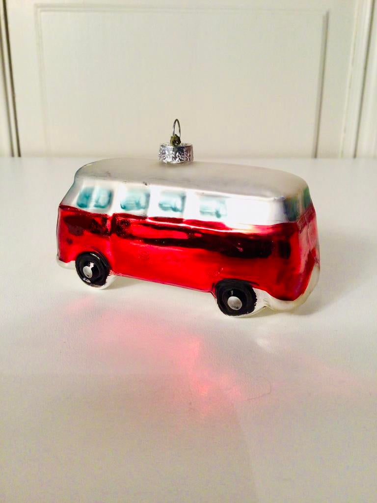 Vintage Volkswagen T1 bus kerstbal, Ophalen, Zo goed als nieuw