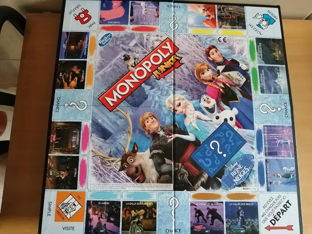 Monopoly Junior Reine des Neiges, Hobby en Vrije tijd, Ophalen of Verzenden, Hasbro