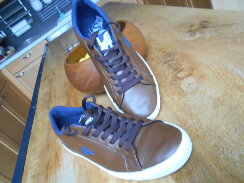 LACOSTE....44...chaussures homme, LACOSTE, Enlèvement ou Envoi, Brun, Porté