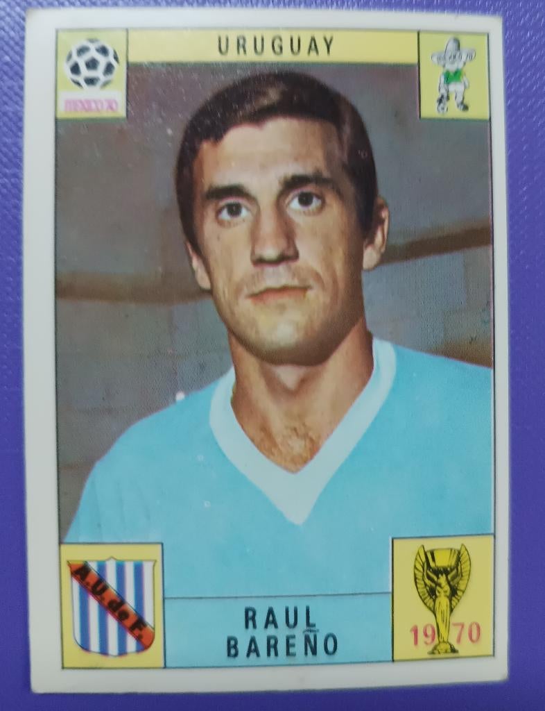 Carte Panini Coupe du monde de fool 1970, Mexique 70 BARENO, Envoi, Image