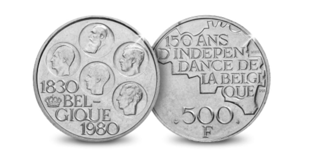 500 frank, Envoi, Argent, Monnaie en vrac, Argent