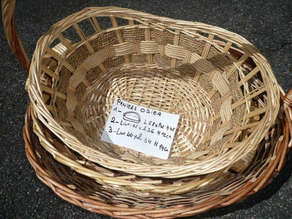 paniers en osiers pour récoltes champignons ,etc..., Enlèvement, Neuf, Autres formes, Autres matériaux