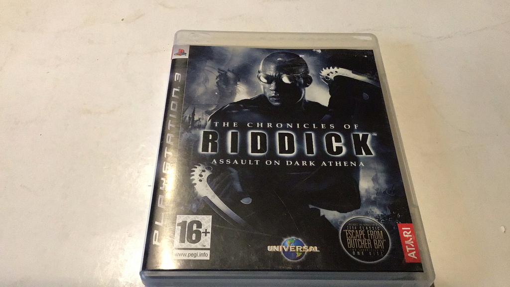 Les Chroniques de Riddick : Assault on Dark Athena, PS3 (p1), Enlèvement ou Envoi, 1 joueur, À partir de 18 ans, Comme neuf