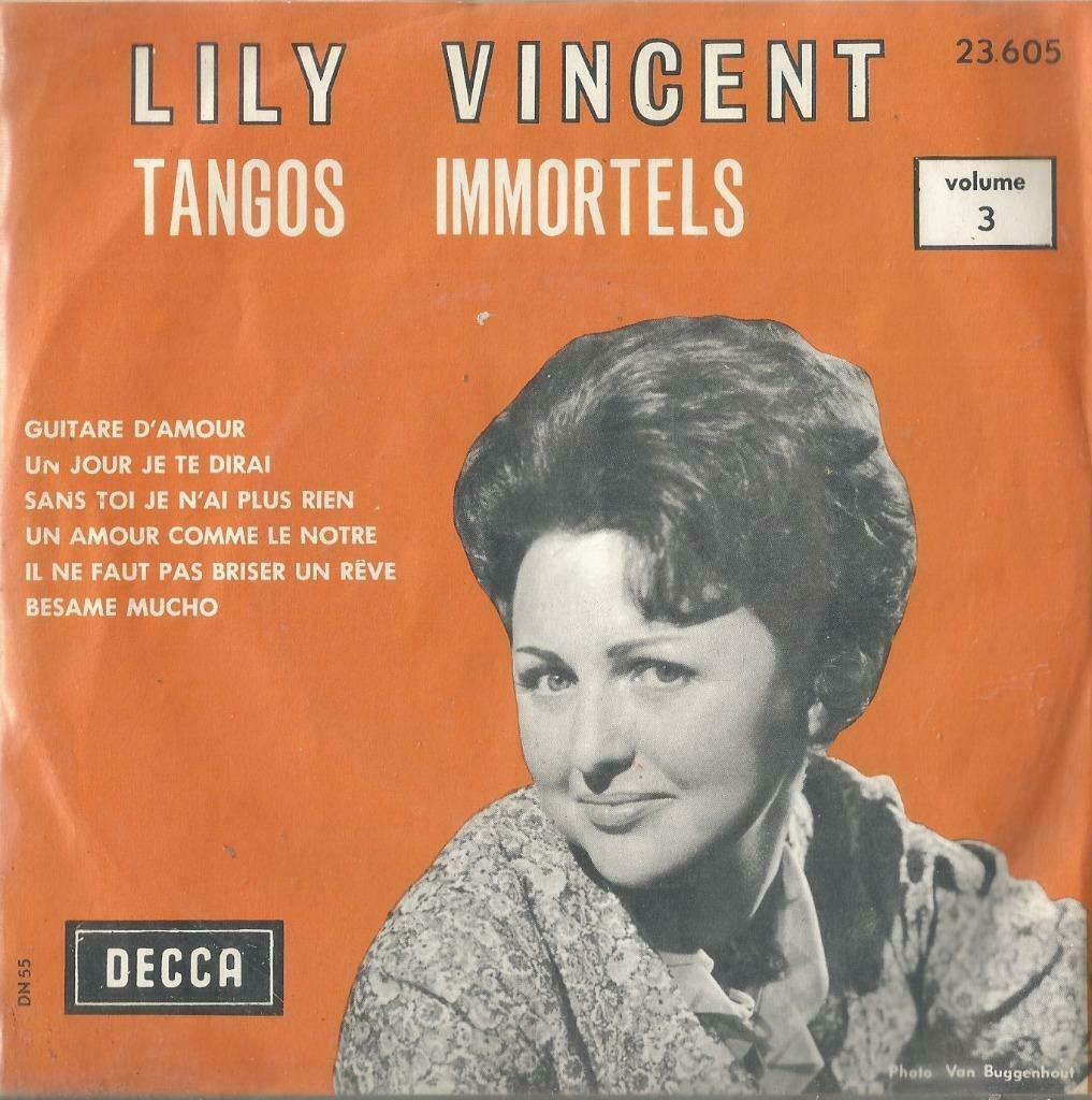 Lily Vincent – Tangos Immortels Vol 3 – Single - EP, CD & DVD, Enlèvement ou Envoi, Utilisé, Pop