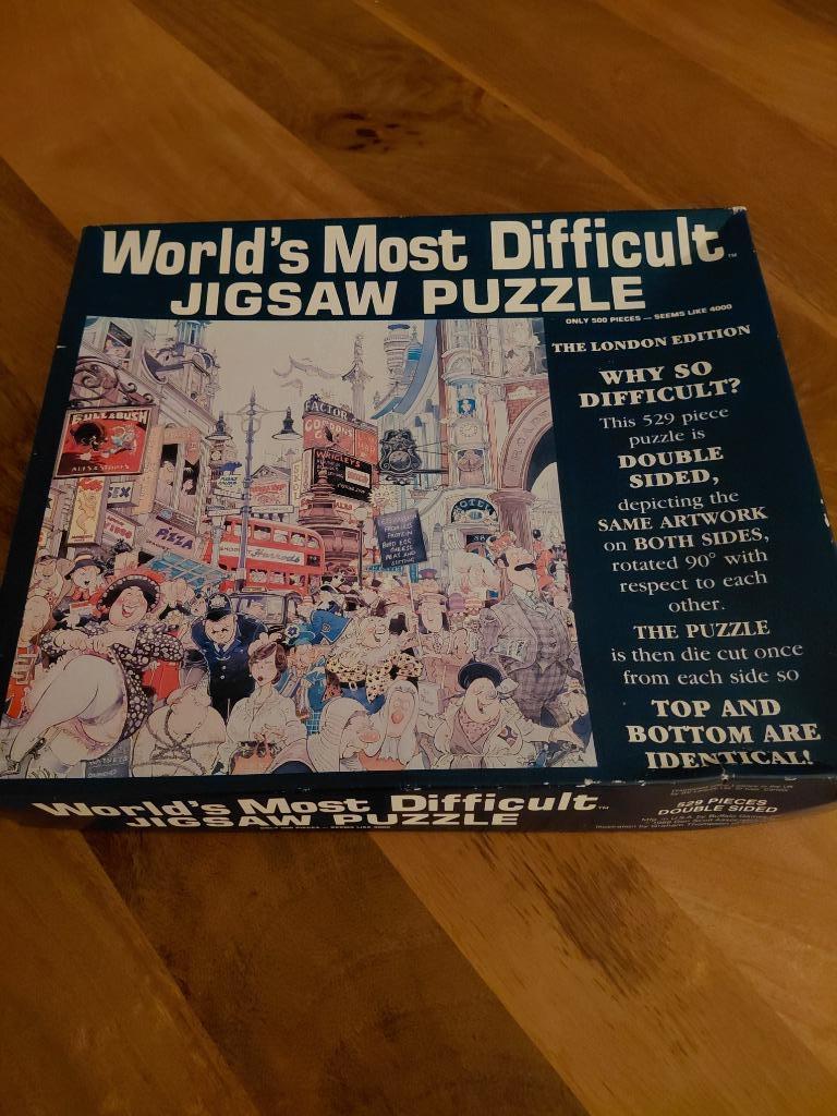 World's Most Difficult Jigsaw Puzzle, Enlèvement ou Envoi, 500 à 1500 pièces, Utilisé, Puzzle
