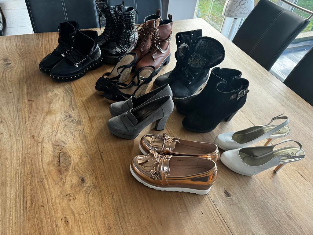 Lot de chaussures dame 38 peux ou pas porter, Enlèvement ou Envoi, Comme neuf