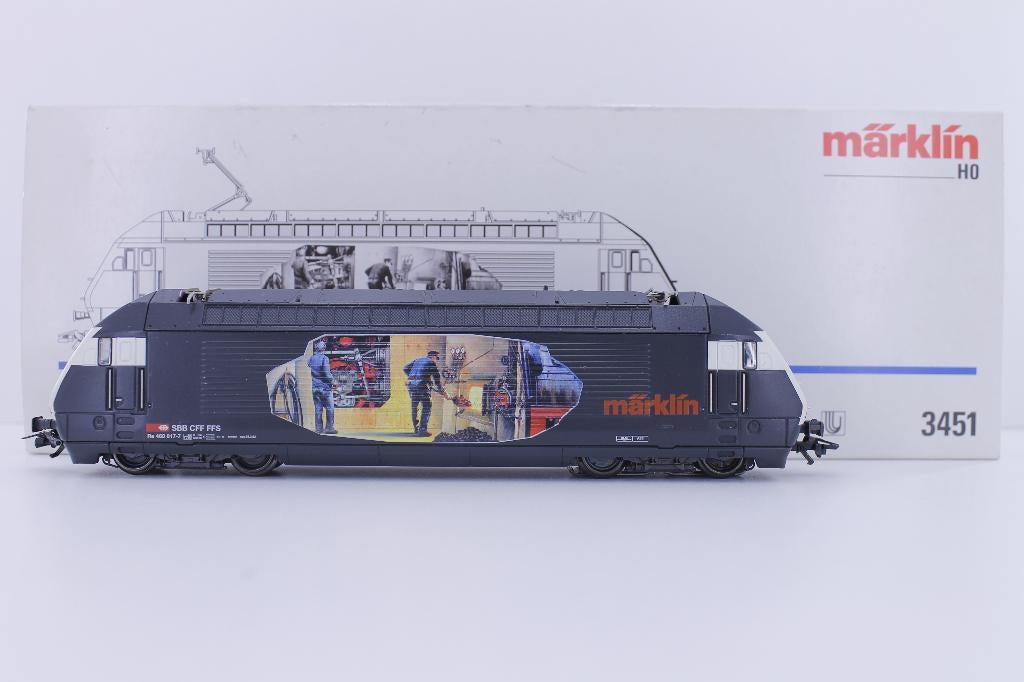Marklin 3451 HO Re 460 SBB ‘Heizer-lok’ ESU Lokpilot, Enlèvement ou Envoi, Courant alternatif, Comme neuf, Locomotive