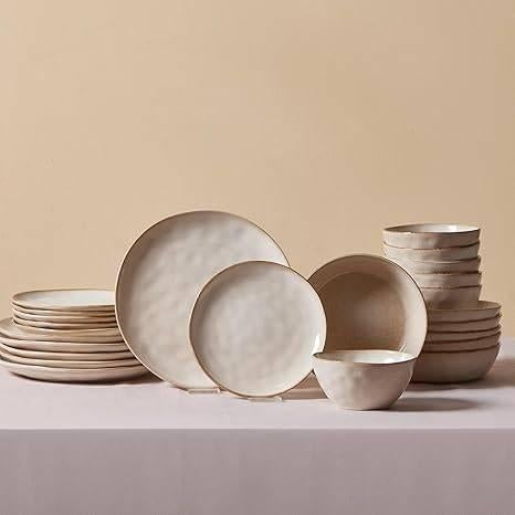 24-delig tafelservies van reactief aardewerk | GRATIS LEV, Huis en Inrichting, -, Verzenden, -, Nieuw