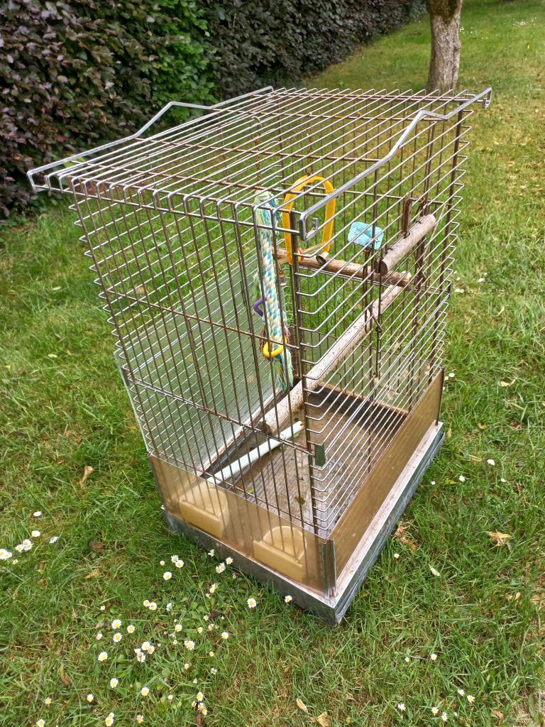 Cage à oiseaux, Animaux & Accessoires, Enlèvement, Utilisé, Aluminium, Cage à oiseaux