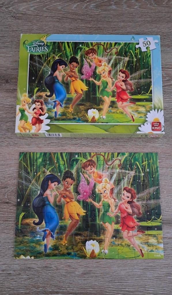 Puzzel van Disney Fairies Tinkerbell, King, 50 stuks, Ophalen of Verzenden, Zo goed als nieuw