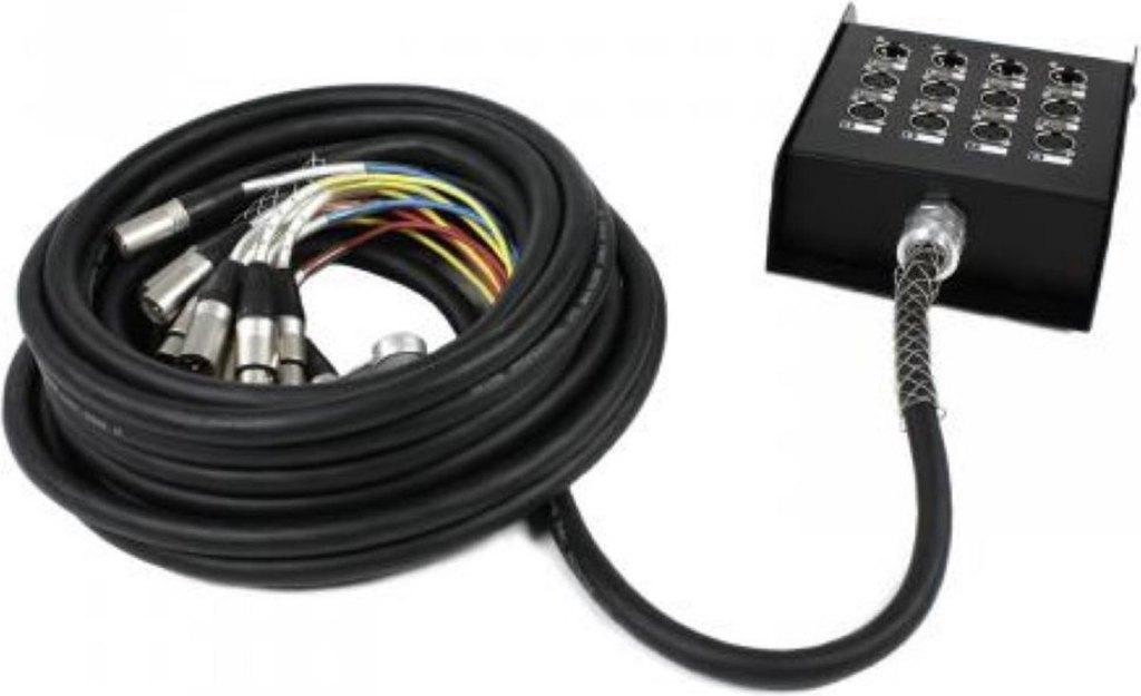 Devine SNC-15-8-4 multikabel en  Yamaha MG 124C-R mixer, Ophalen, Zo goed als nieuw, 10 meter of meer, Overige kabels