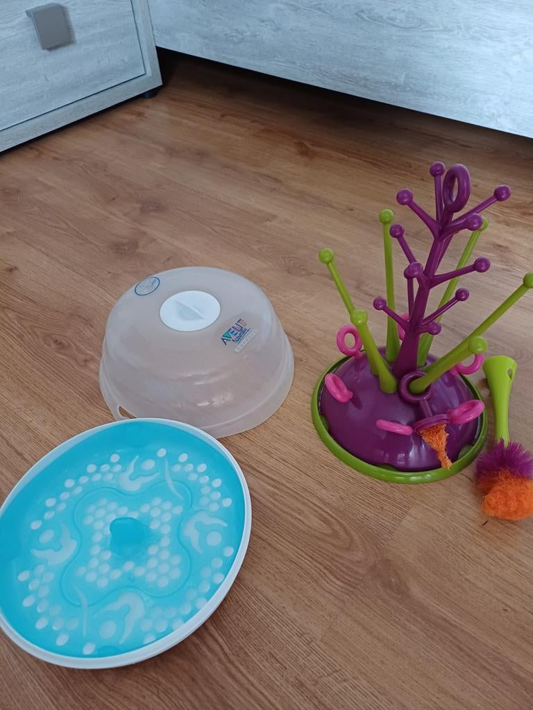 Beaba afdruiprek + Philips avent sterilisator, Kinderen en Baby's, Ophalen, Gebruikt, Sterilisator