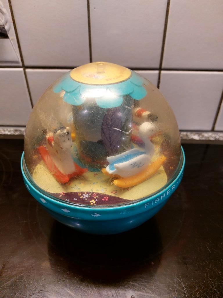 fisher price roly polyester chime Ball *VINTAGE*1972*, Ophalen of Verzenden, Gebruikt
