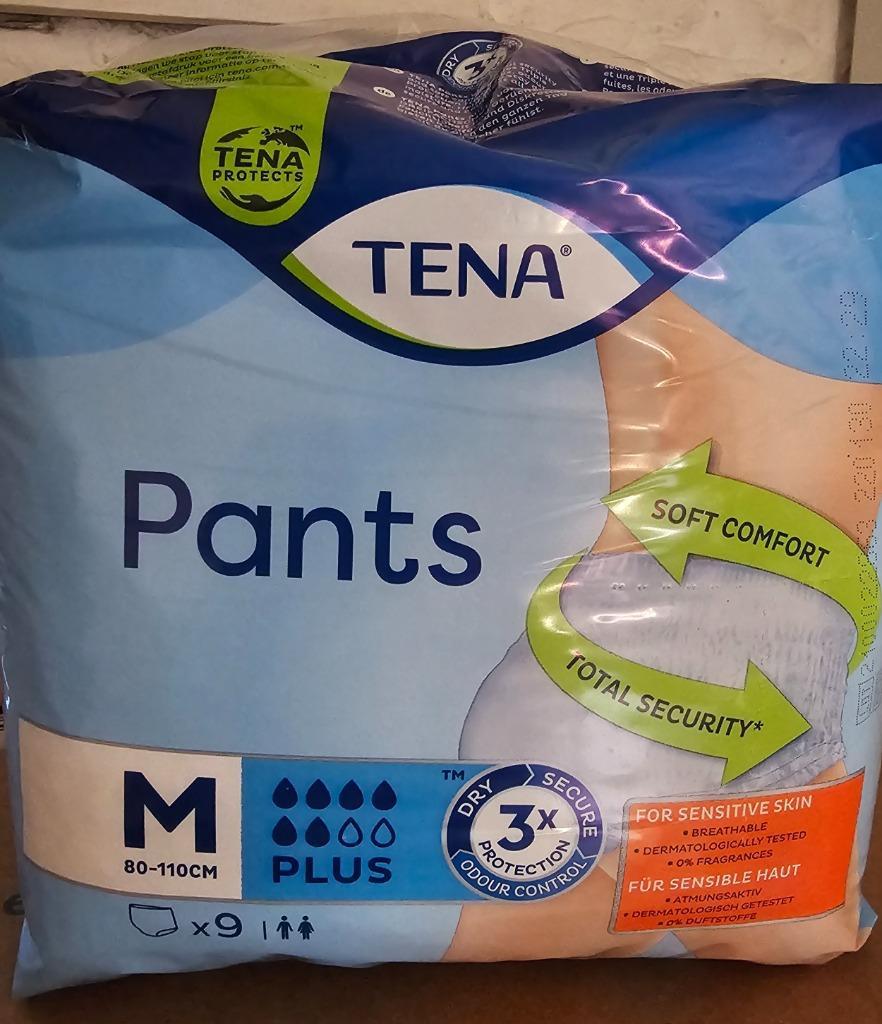 TENA PANTS PLUS – M – 6 DRUPPELS – (unisex) 1 pak = 7,50 Eur, Diversen, Verpleegmiddelen, Nieuw, Ophalen