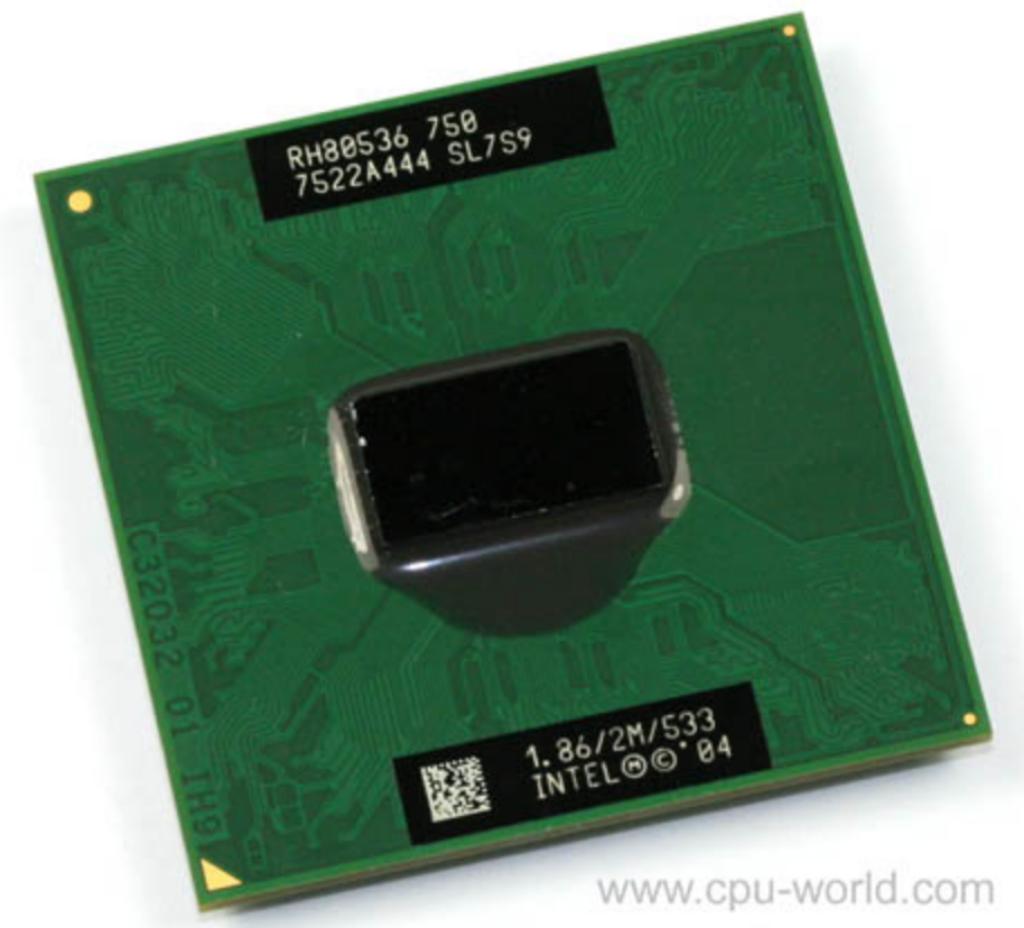 Intel Pentium M Processor 750 (RH80536) socket 479, Minder dan 2 Ghz, Ophalen of Verzenden, Zo goed als nieuw, Intel Pentium