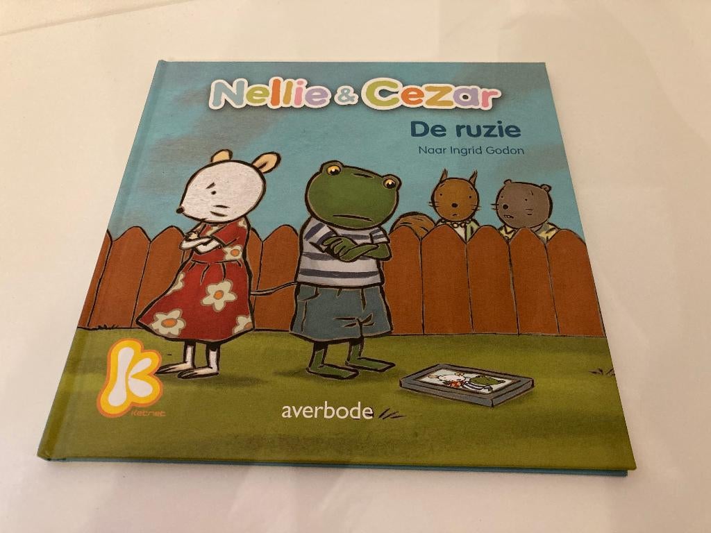 Prentenboek 'Nellie & Cezar - De ruzie' - Ketnet Averbode, Ophalen of Verzenden, Gelezen, Ingrid Godon; Linda van Mieghem