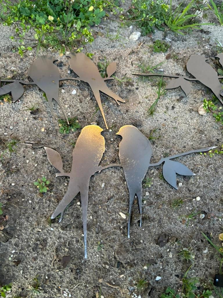 Cortenstalen vogels. Koppel, Enlèvement, Neuf