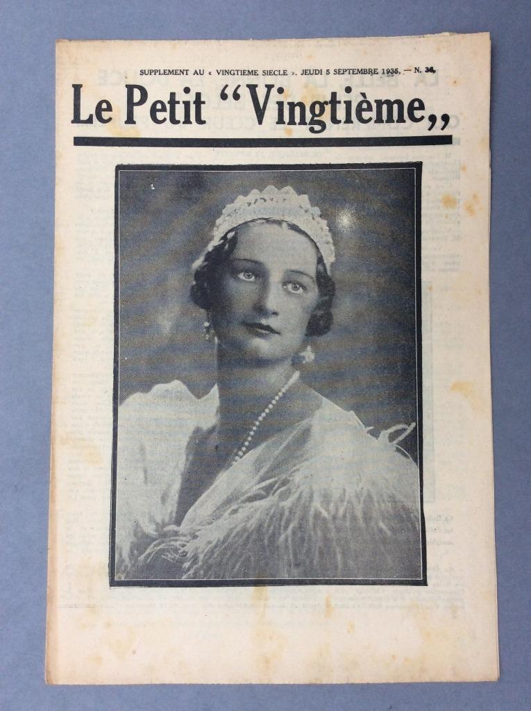 Hergé - Le Petit Vingtième 36 (1935) : death of Queen Astrid, Boeken, Eén stripboek, Hergé, Ophalen, Gelezen