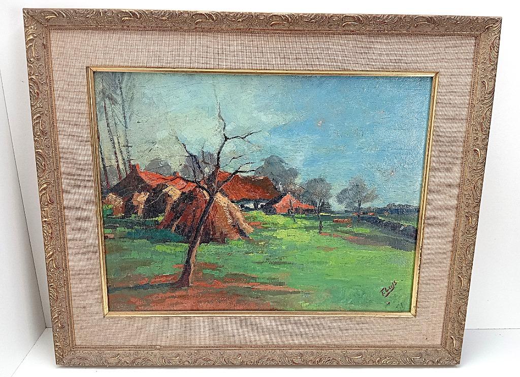 oud schilderij F LEYS, Antiek en Kunst, Ophalen of Verzenden