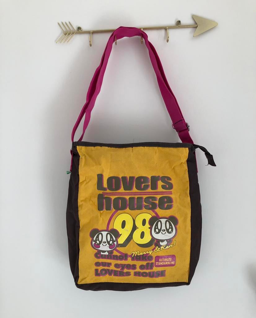 sac à bandoulière Pandas Lovers House, Enlèvement ou Envoi, 30 à 40 cm, Moins de 30 cm, Utilisé