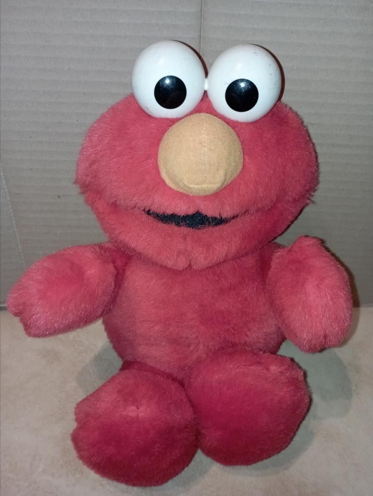 Pratende Vintage Sesamstraat Elmo (1997), Kinderen en Baby's, Speelgoed | Knuffels en Pluche, Ophalen of Verzenden, Gebruikt, Overige typen