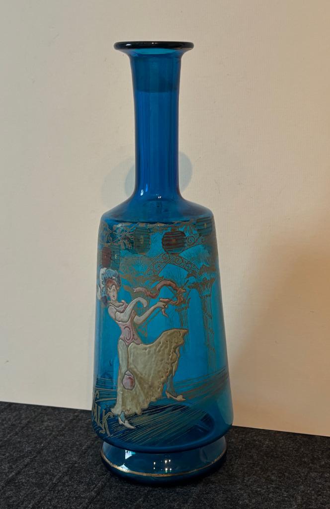LEGRAS Art Nouveau vaas „cake Walk” (2), Antiek en Kunst, Antiek | Glaswerk en Kristal, Ophalen of Verzenden