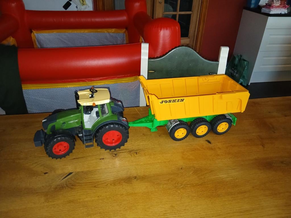 Bruder traktor met kar., Ophalen of Verzenden