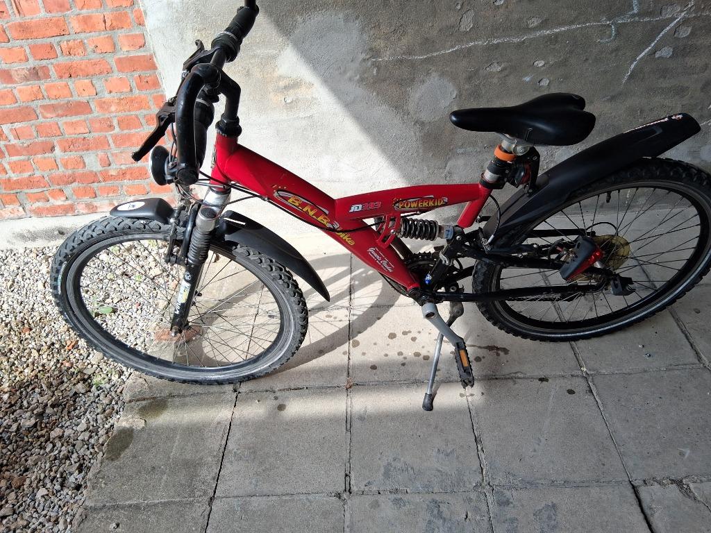 Jongensfiets BNB powerkid 24" rood, Enlèvement, Utilisé, 24 pouces, Vitesses
