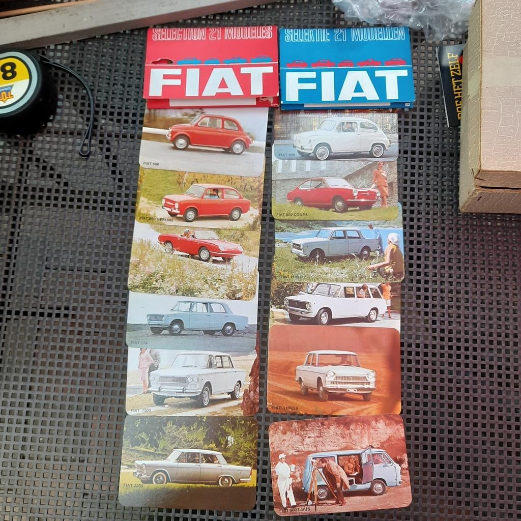 ASSORT. CARTES POSTALES DOCU FIAT vintage 12 pièces/set, Livres, Autos | Brochures & Magazines, Neuf, Autres marques, Enlèvement