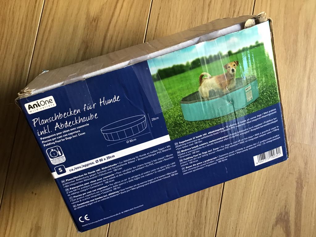 Hondenzwembad met afdekking van het merk AniOne, Tuin en Terras, Ophalen, Zo goed als nieuw, Rond