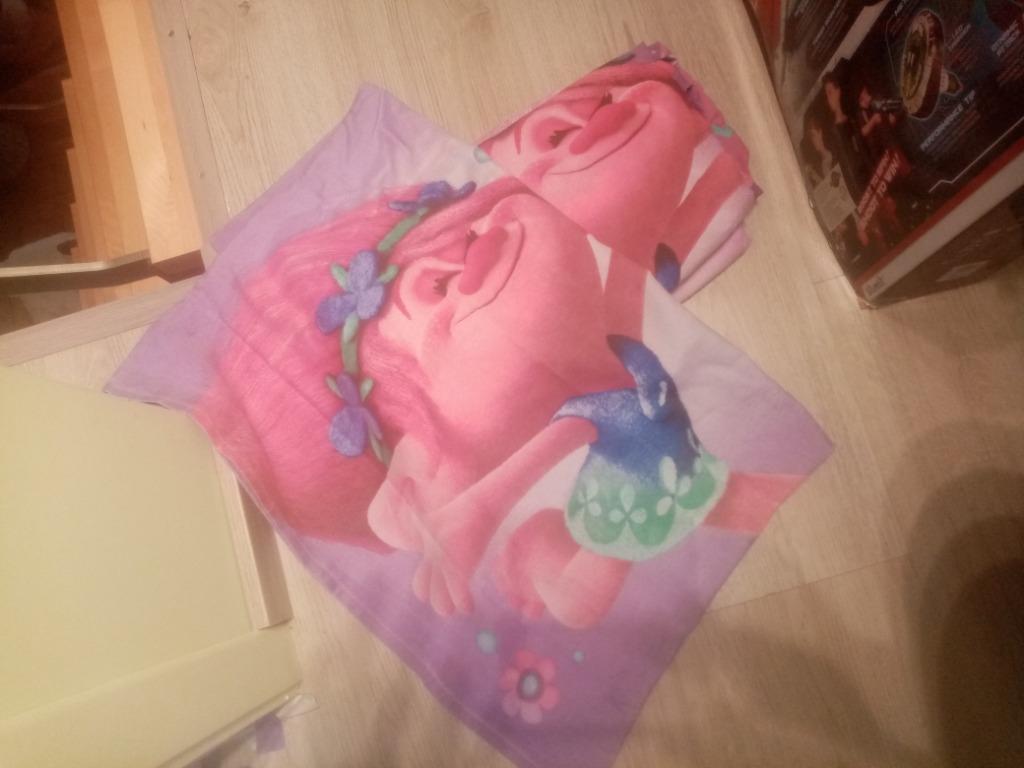 Dekbedovertrek poppy trolls, Ophalen, Meisje, Dekbedovertrek, Zo goed als nieuw