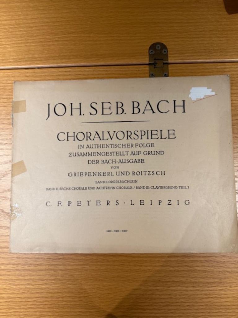 J.S. Bach, Choralvorspiele, partition, Livres, Musique, Enlèvement ou Envoi, Utilisé, Autres sujets/thèmes, Bach