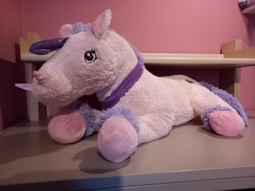 Grande et jolie peluche de licorne 90 cm, Enlèvement, Utilisé, Autres types