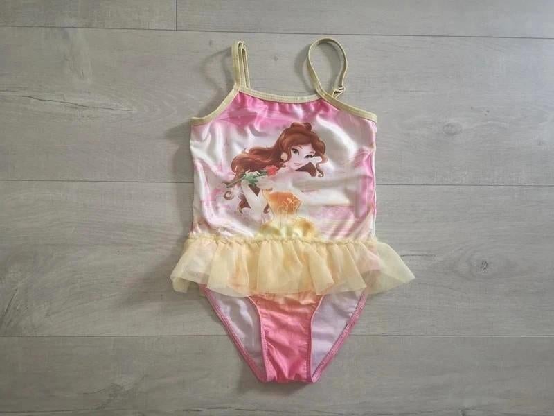 Disney badpak Belle, Kinderen en Baby's, Kinderkleding | Maat 110, Disney, Gebruikt, Meisje, Sport- of Zwemkleding