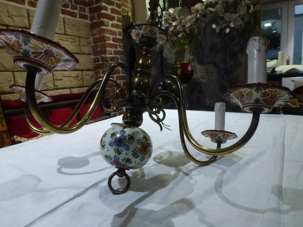 Antieke luster koper en porselein, Ophalen