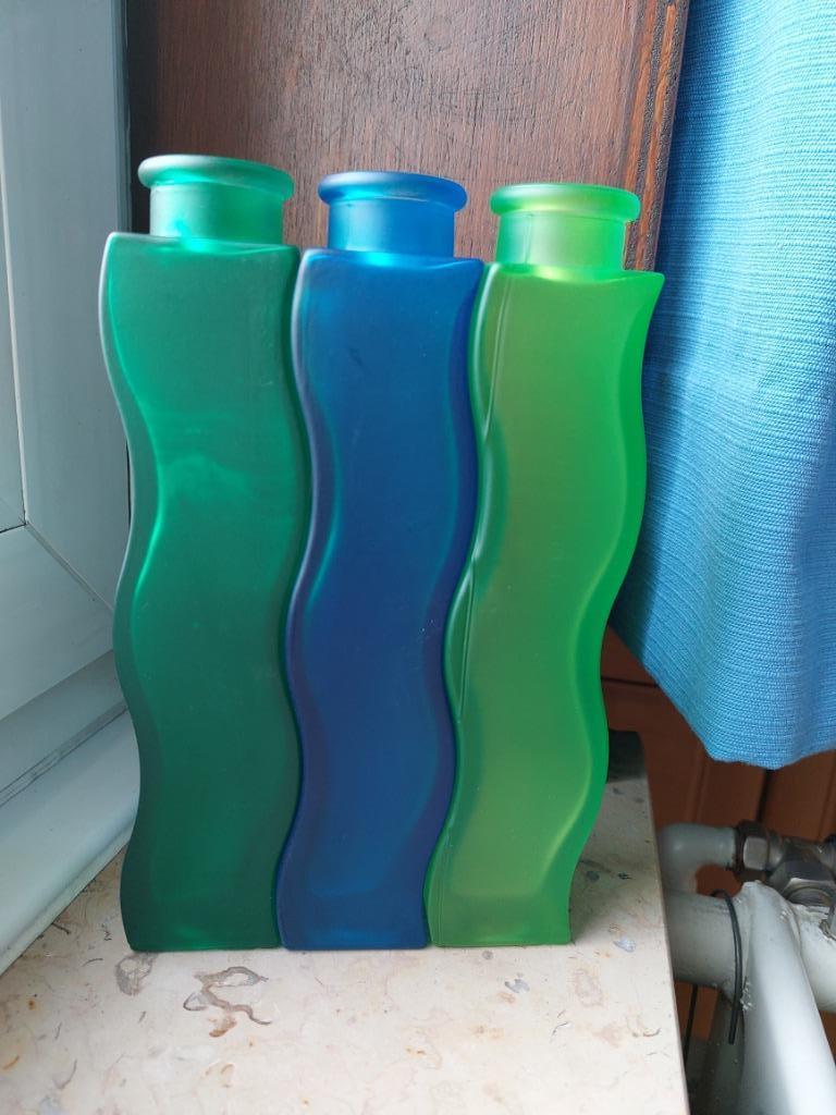 3 vases Skämt (Ikea), Maison & Meubles, Moins de 50 cm, Autres couleurs, Comme neuf, Verre