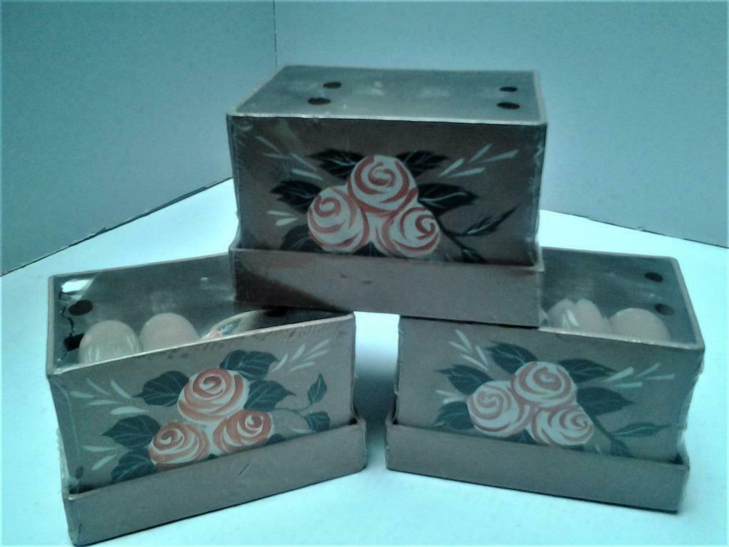 Houten servietringen met rozen beschilderd - set 12 stuks, Overige materialen, Overige typen, Nieuw, Ophalen of Verzenden