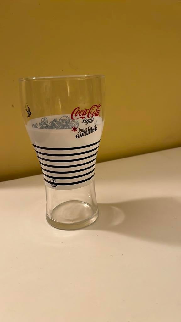 Verre coca cola light collector JP Gauthier - 25cl, Enlèvement ou Envoi, Comme neuf