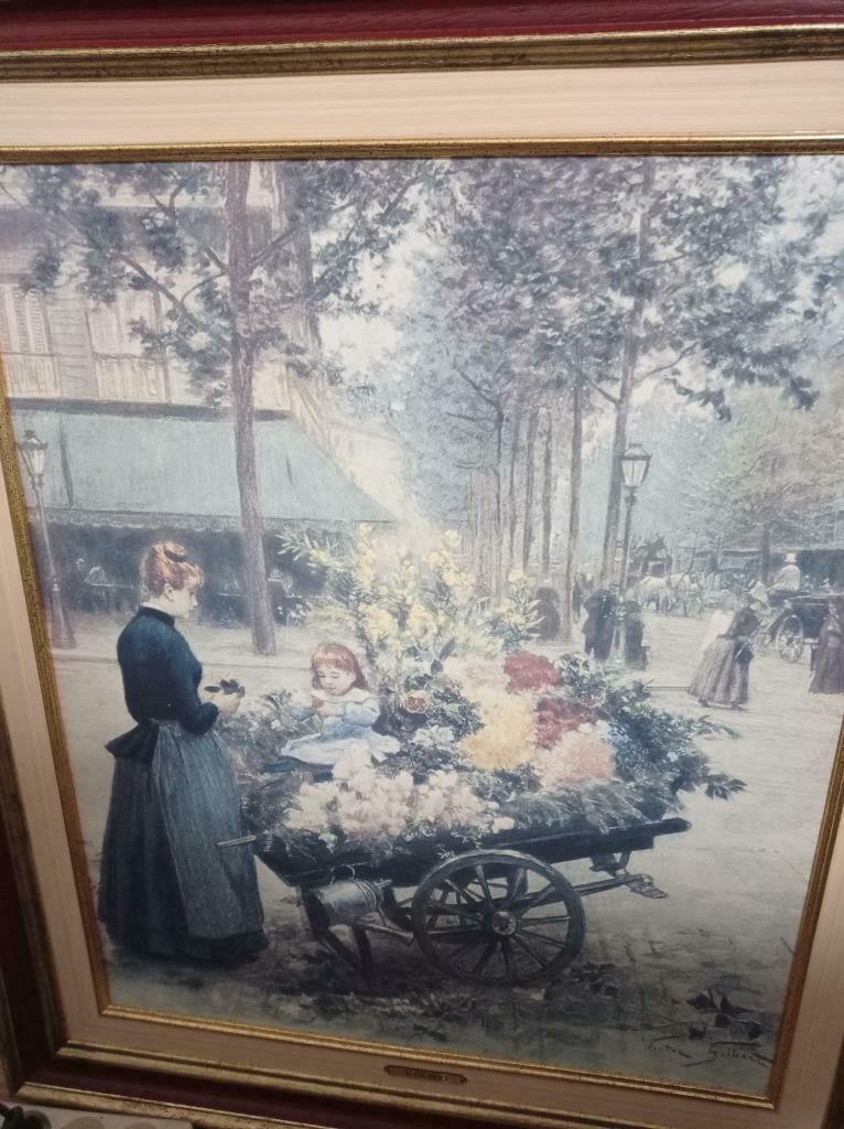Schilderij Victor Gilbert, Antiek en Kunst, Kunst | Schilderijen | Klassiek, Ophalen