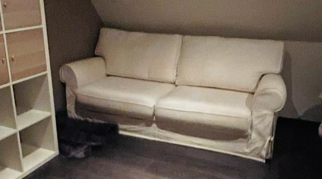 Sofa 3-zit, beige, Huis en Inrichting, Ophalen, Gebruikt, Landelijk